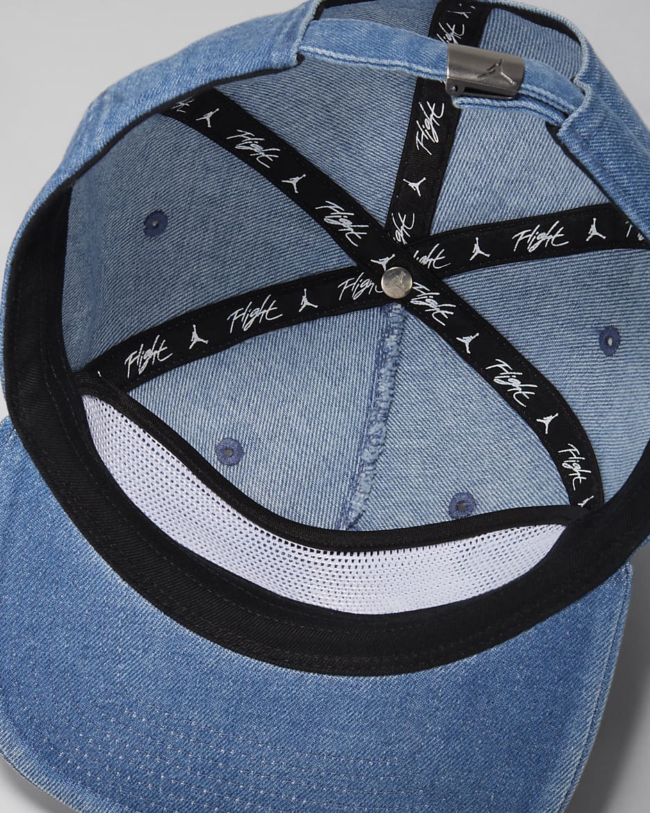 Jordan Pro Unstructured 5-Panel Hat - Blue Grey/White