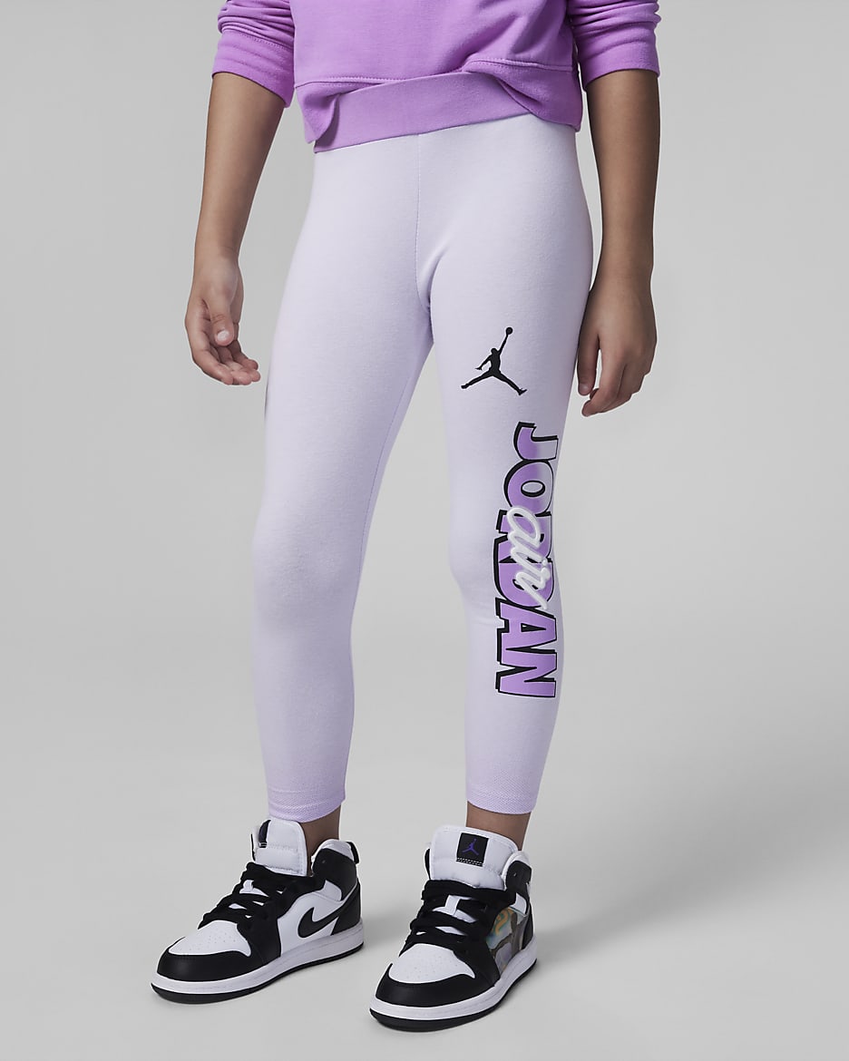 Jordan Blocked Air-Ress Leggings Little Kids' Leggings - Barely Grape