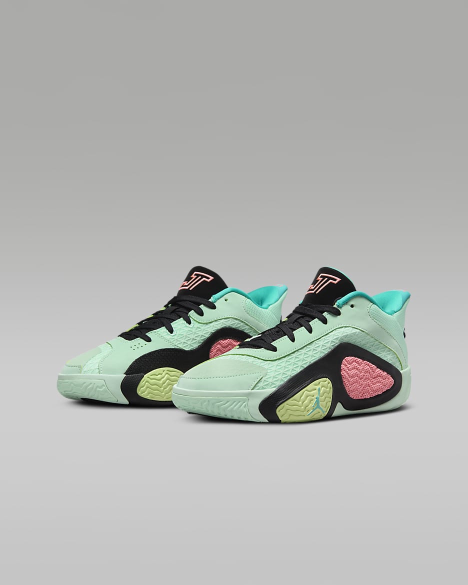 Tatum 2 Basketballschuh für ältere Kinder - Mint Foam/Schwarz/Hyper Jade/Lava Glow