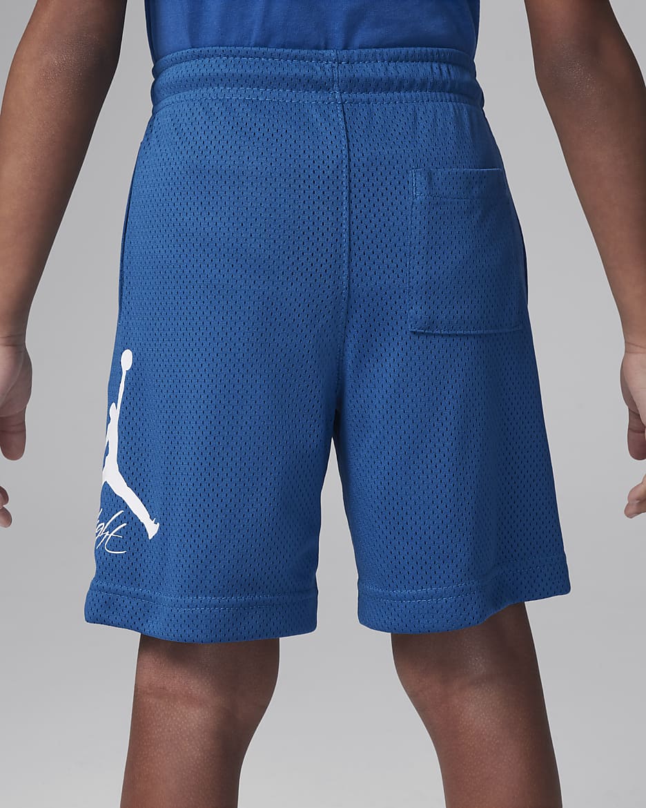 Shorts para niños de edad preescolar Jordan Dri-FIT MJ Essentials Baseline - Azul industrial