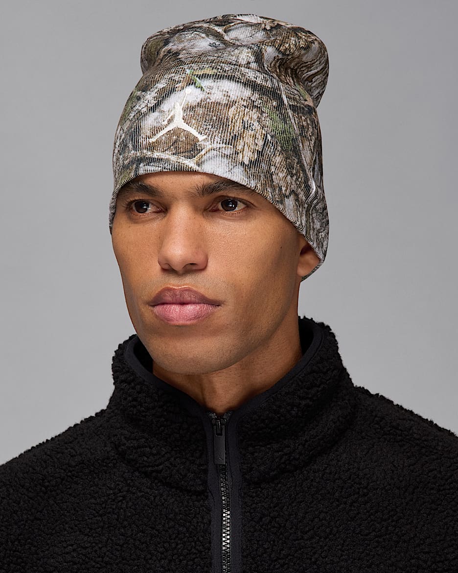 Jordan Brooklyn Peak Men's Realtree Beanie - White/Sail