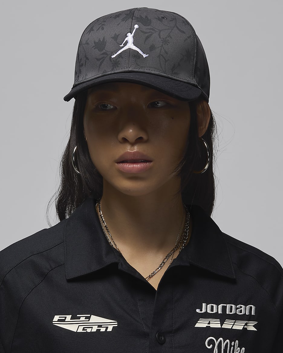 Jordan Rise Structured Hat - Black/White