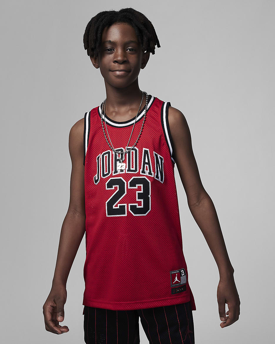 Camiseta de tirantes para niños talla grande Jordan - Rojo gimnasio