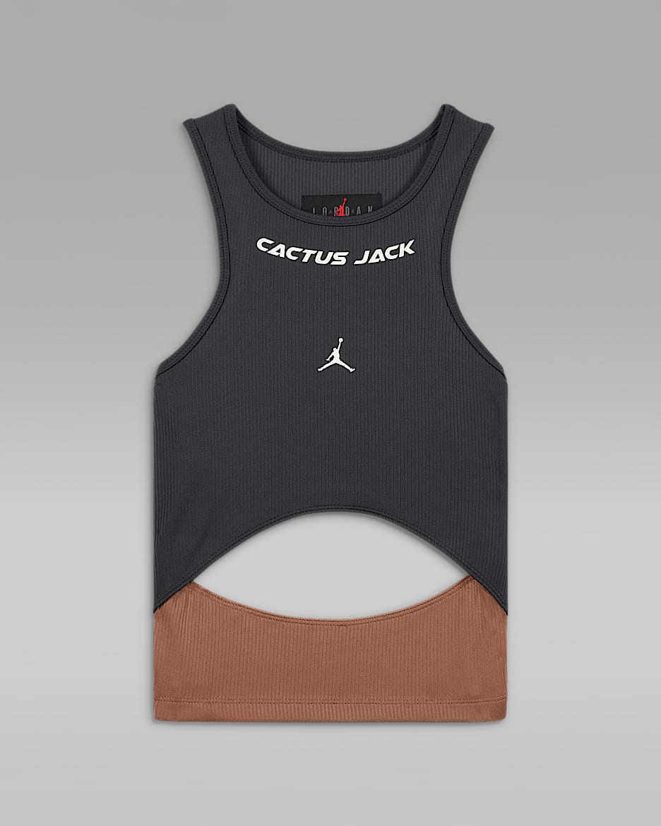 Jordan x Travis Scott Women's Tank - Dark Smoke Grey/Archaeo Brown/Sail