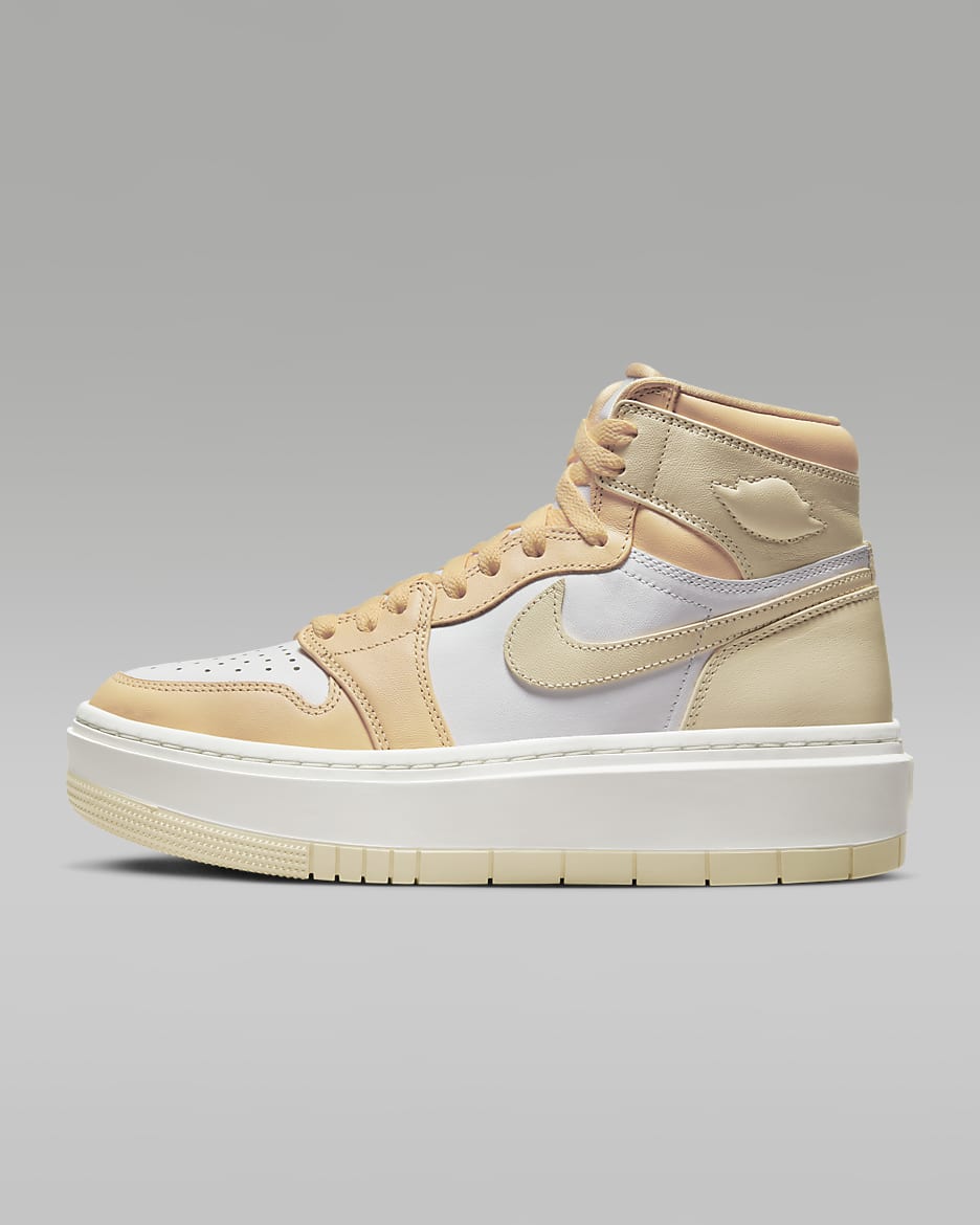 Air Jordan 1 Elevate High Kadın Ayakkabısı - Celestial Gold/Beyaz/Sail/Muslin