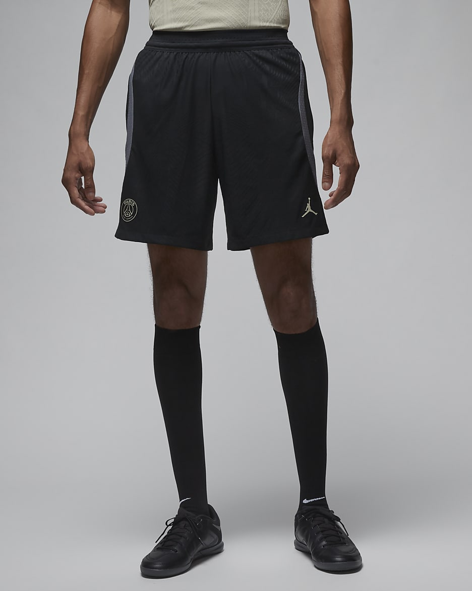 Paris Saint-Germain Strike Elite Derde Jordan Dri-FIT ADV knit voetbalshorts voor heren - Zwart/Iron Grey/Stone