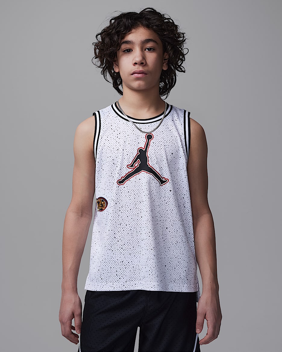 Jordan Camiseta Playoff Speckle - Niño/a - Blanco