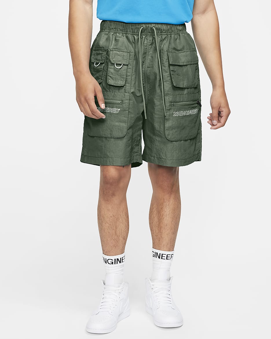 Jordan 23 Engineered utilityshorts til herre - Spiral Sage/Hvit