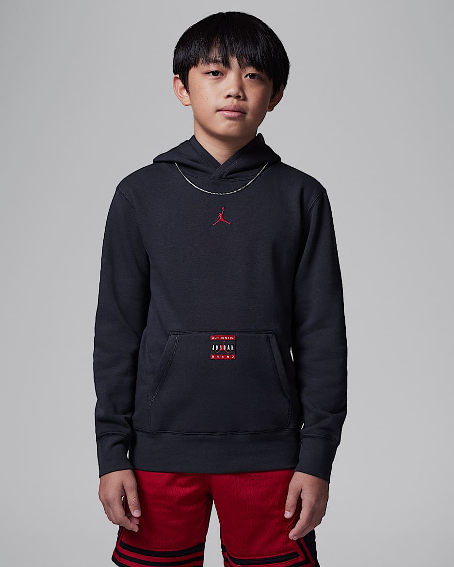Jordan J-Day Brooklyn Fleece-Hoodie (ältere Kinder) - Off Noir