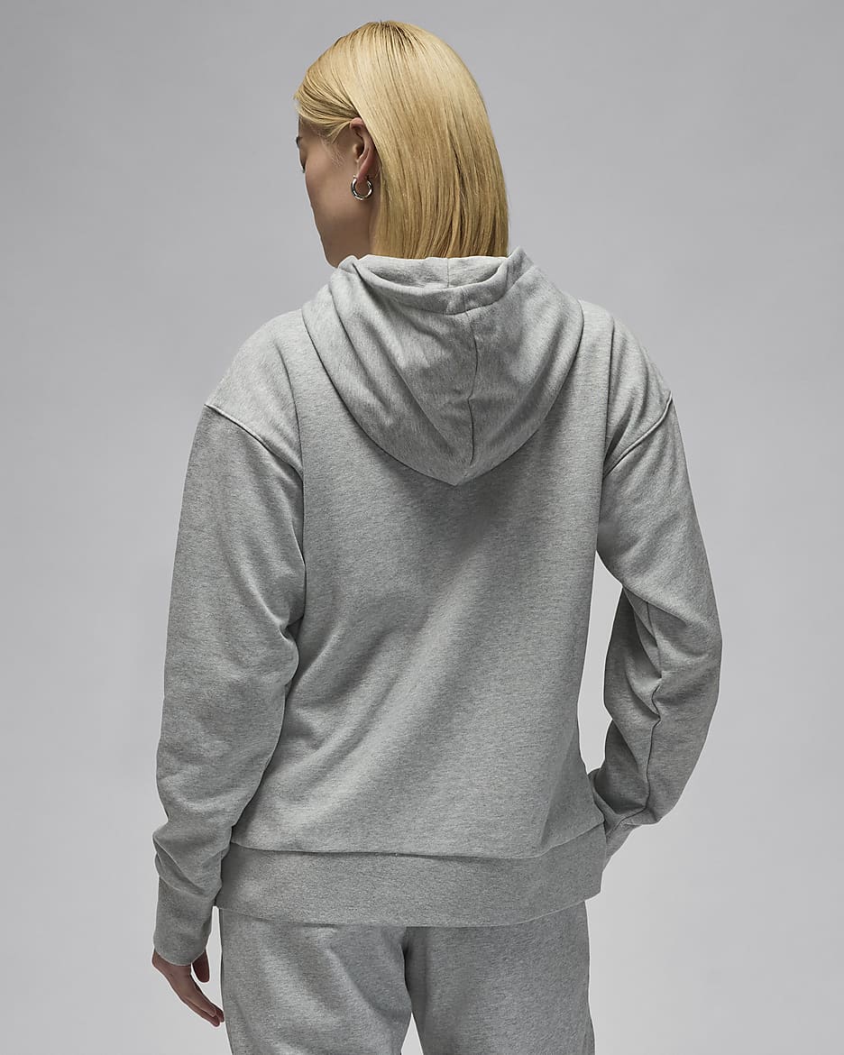 Japan Practice Women's Jordan Basketball Fleece Hoodie - Dark Grey Heather/White