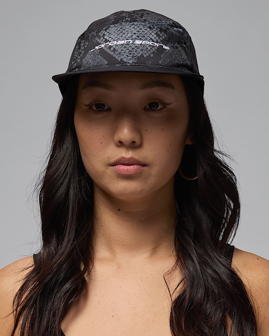 Gorra Dri-FIT sin estructura Jordan Sport Fly - Negro/Negro/Blanco