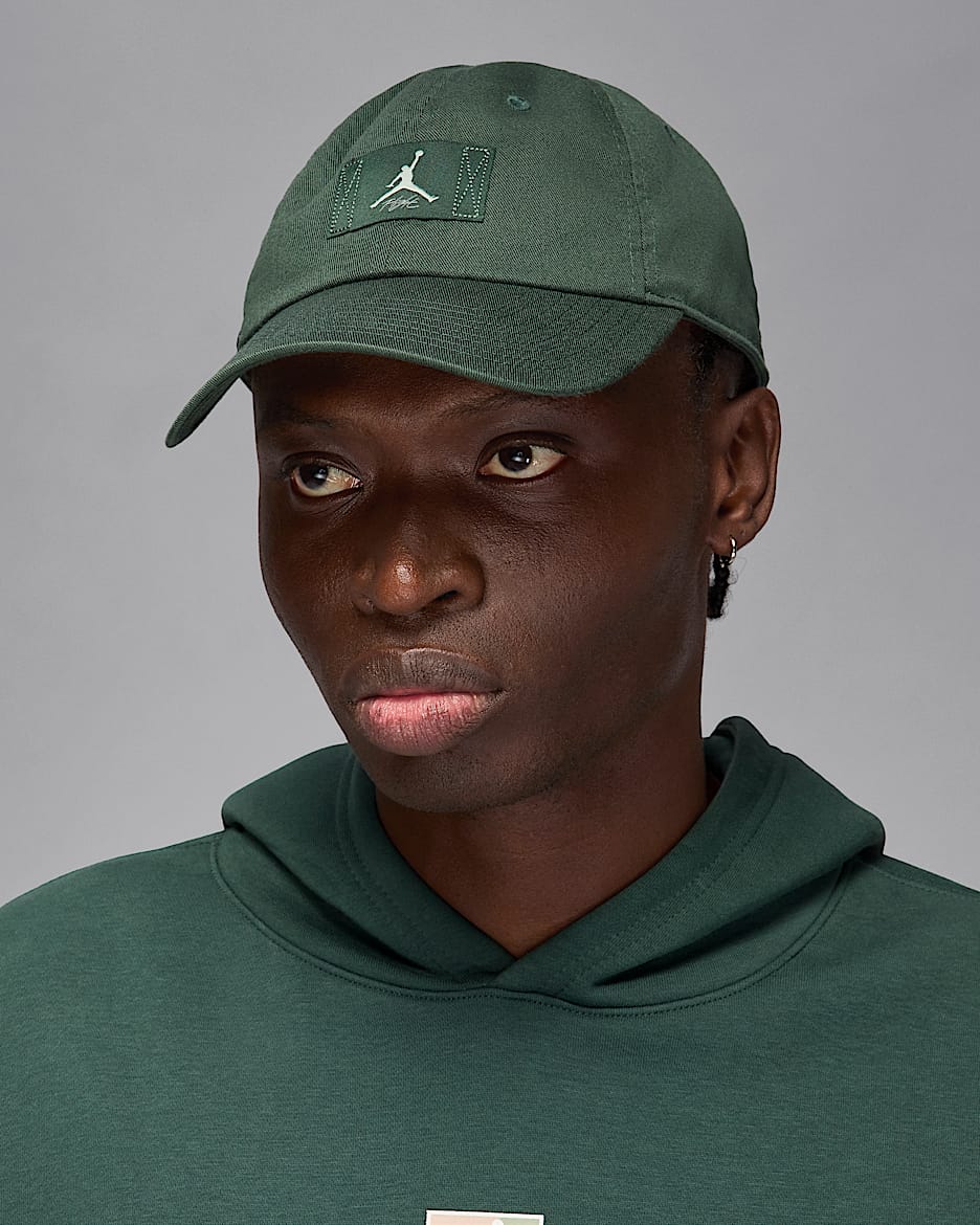 Gorra ajustable Jordan Club Cap - Verde medianoche/Horizonte jade