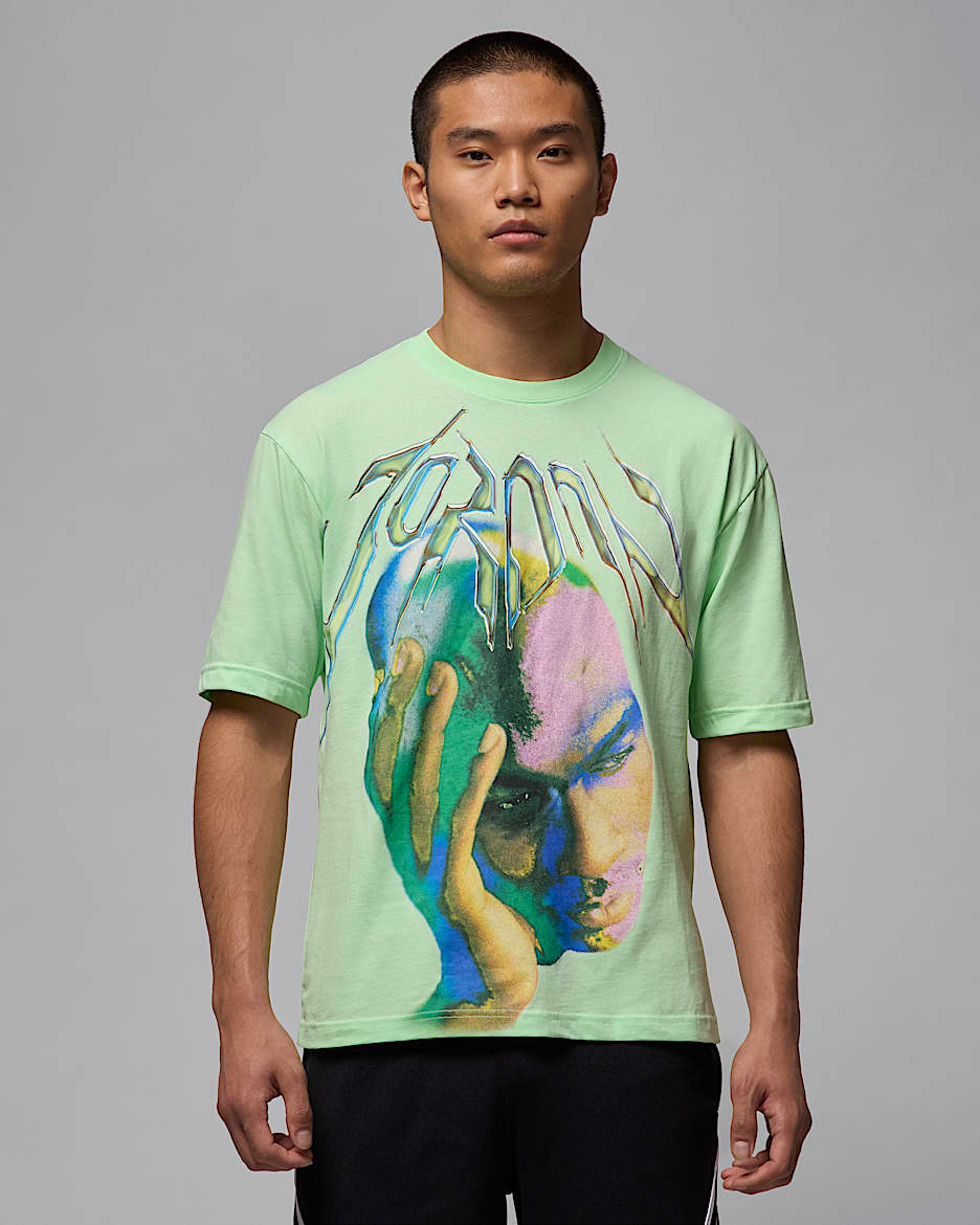 Jordan Sport Men's Dri-FIT T-Shirt - Vapor Green/White
