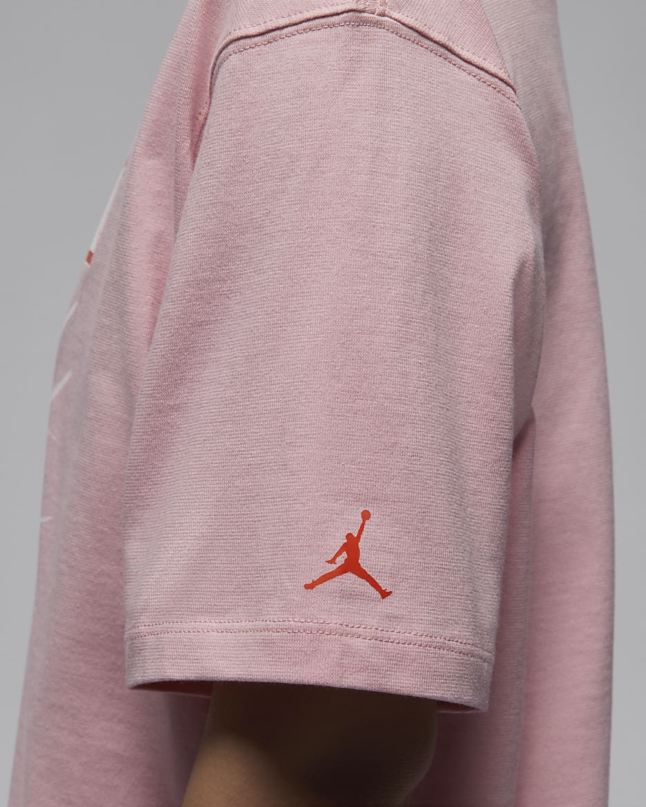 Jordan Flight Heritage Women's Graphic T-Shirt - Pink Glaze/Cosmic Clay