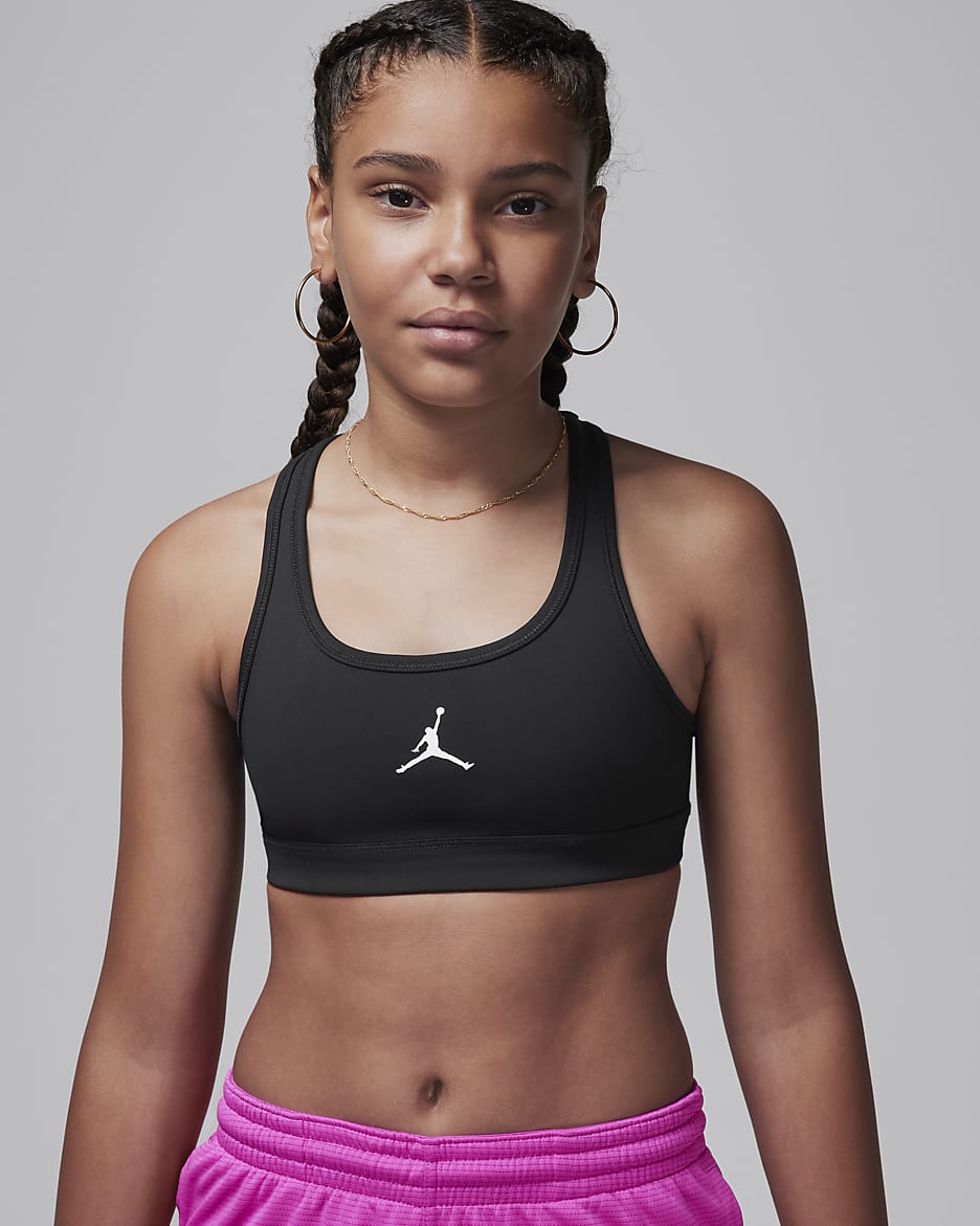 Jordan Dri-FIT Big Kids' Jumpman Bra - Black