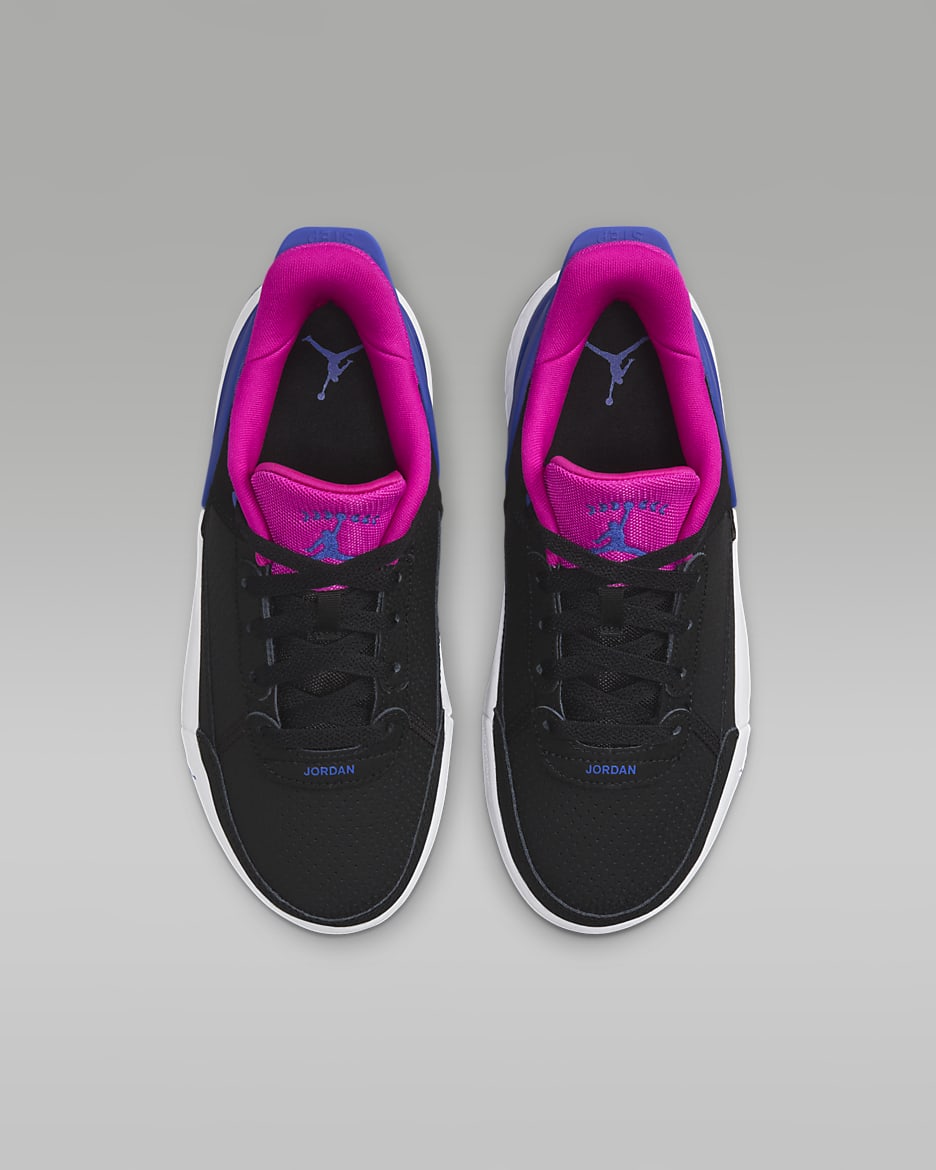 Jordan DAY1 EO Older Kids' Shoes - Black/Fire Pink/Active Pink/Game Royal