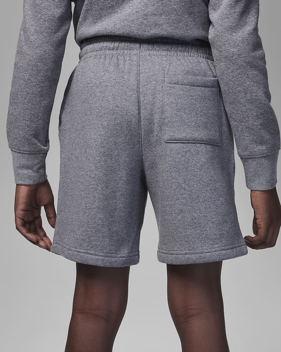 Jordan MJ Essentials Fleece Big Kids' Shorts - Carbon Heather