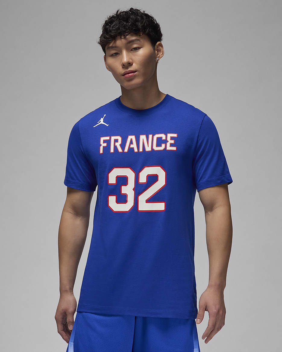 Victor Wembanyama France Men's Nike Basketball T-Shirt - Old Royal
