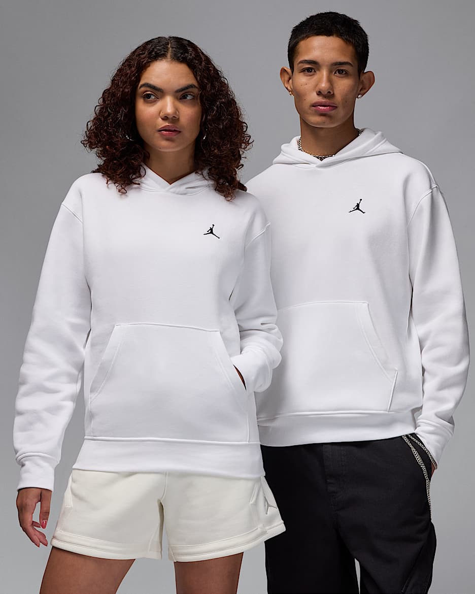 Jordan Brooklyn Fleece Herren-Hoodie - Weiß/Schwarz