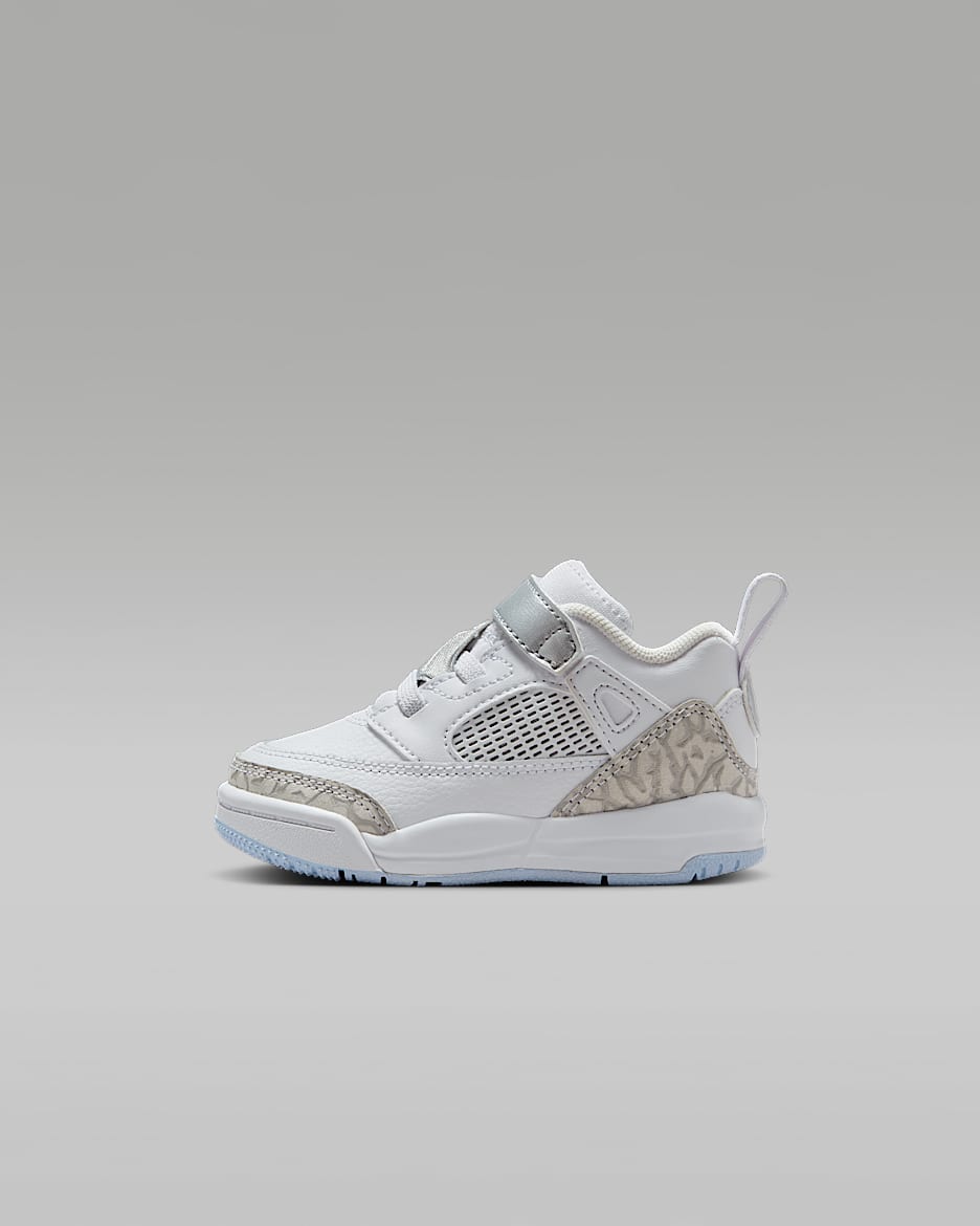 Jordan Spizike Low-sko til babyer/småbørn - hvid/Metallic Silver/Barely Blue/Neutral Grey