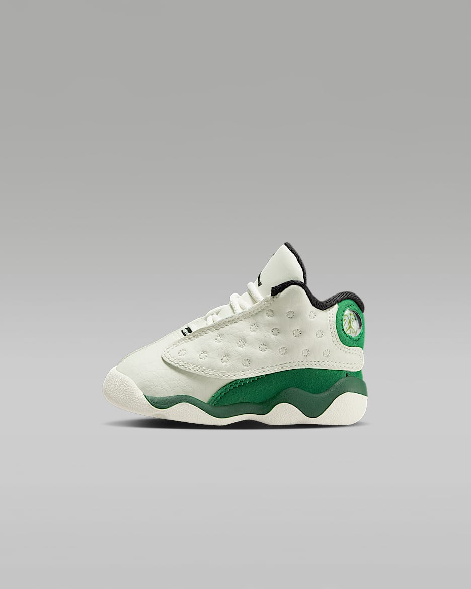 Jordan 13 Retro "Court of Legends" Baby/Toddler Shoes - Sail/Pine Green/Black