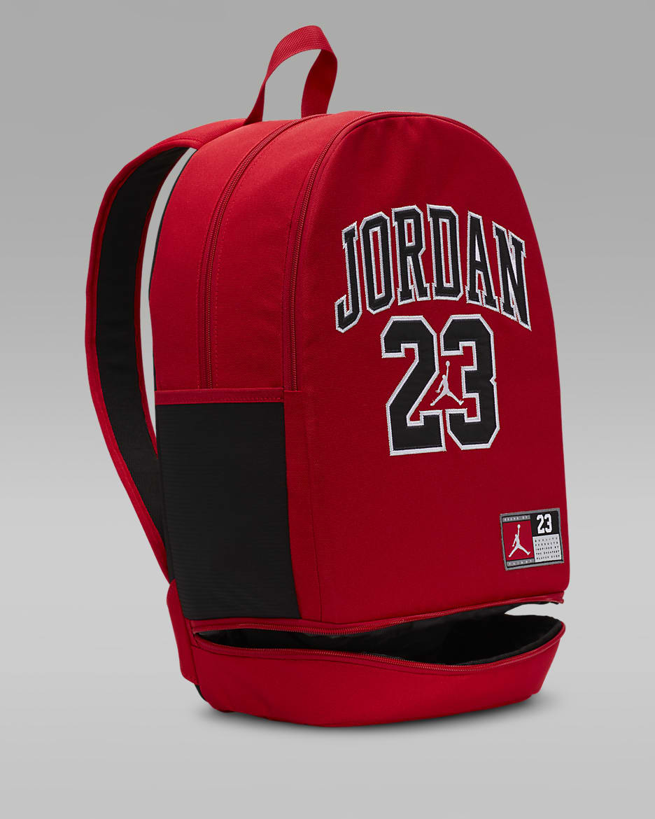 Jordan Jersey Backpack Big Kids' Backpack (27L) - Gym Red