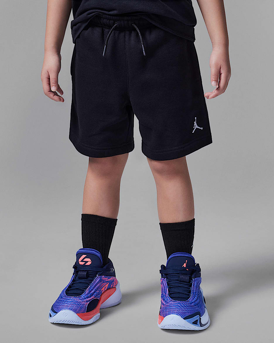 Shorts para niños talla pequeña Jordan Brooklyn Fleece Essentials - Negro