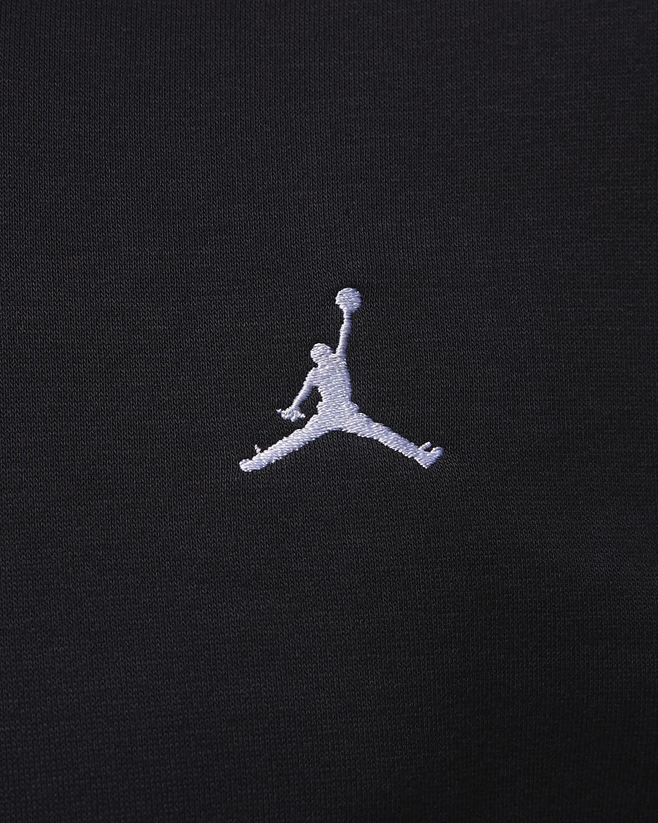 Sweat à capuche en tissu Fleece Jordan Brooklyn pour homme - Noir/Blanc