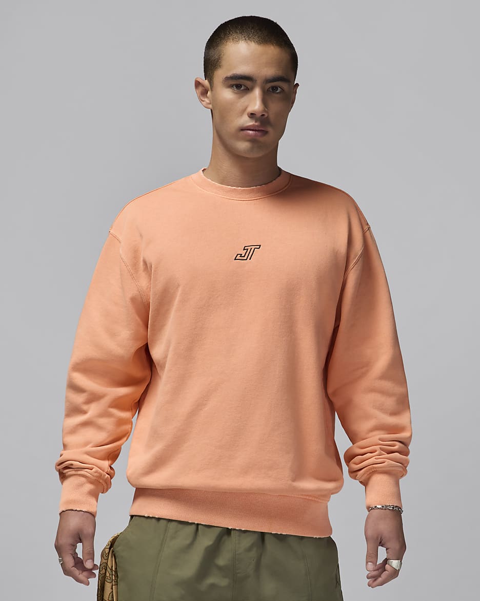 Tatum Men's Fleece Crew-Neck Sweatshirt - Apricot Agate/Apricot Agate