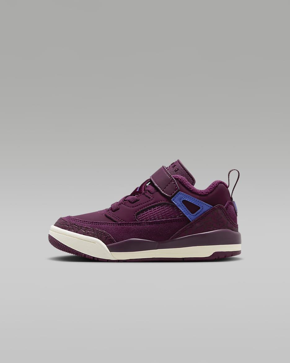 Jordan Spizike Low Younger Kids' Shoes - Bordeaux/Sail/Hyper Royal