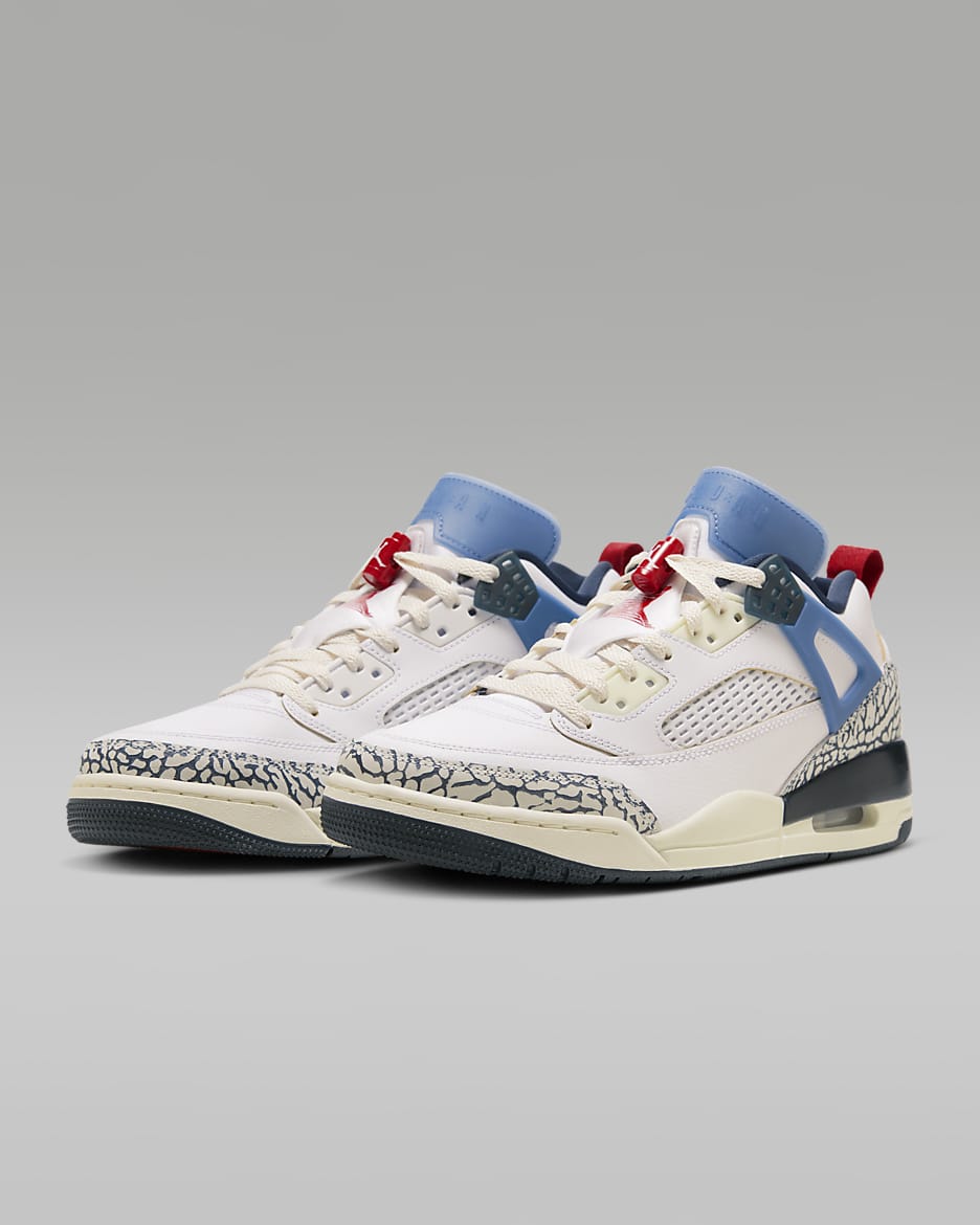 รองเท้าผู้ชาย Jordan Spizike Low - ขาว/Armory Navy/Aegean Storm/Gym Red