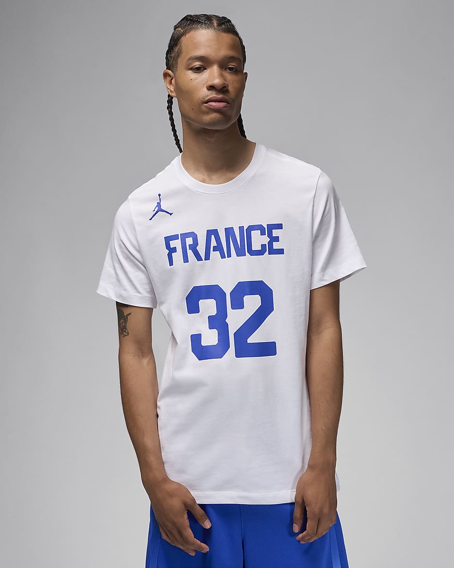 Victor Wembanyama France Men's Nike Basketball T-Shirt - White