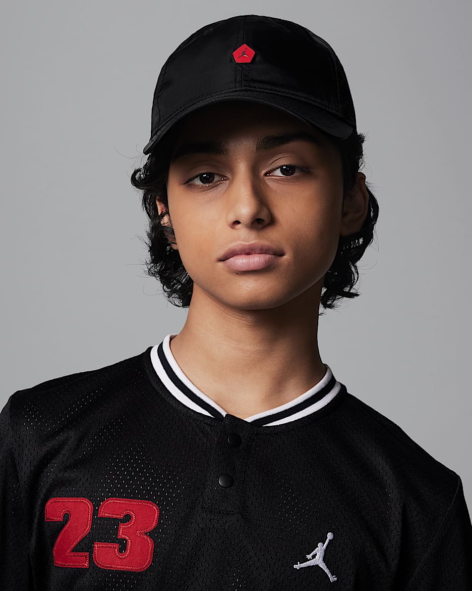 Gorra Emblem Jordan para niño talla grande - Negro