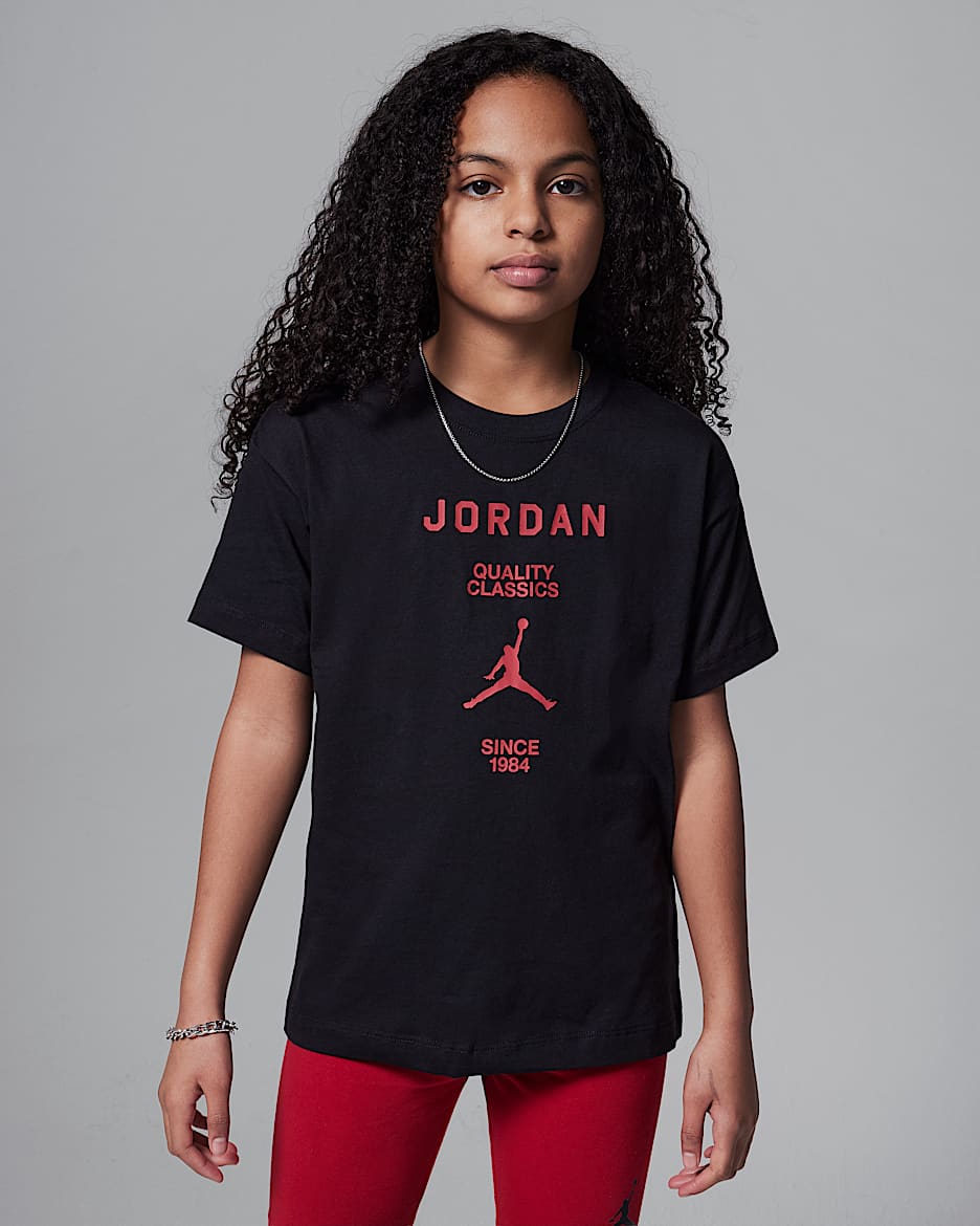T-shirt à motif Jordan pour ado - Noir