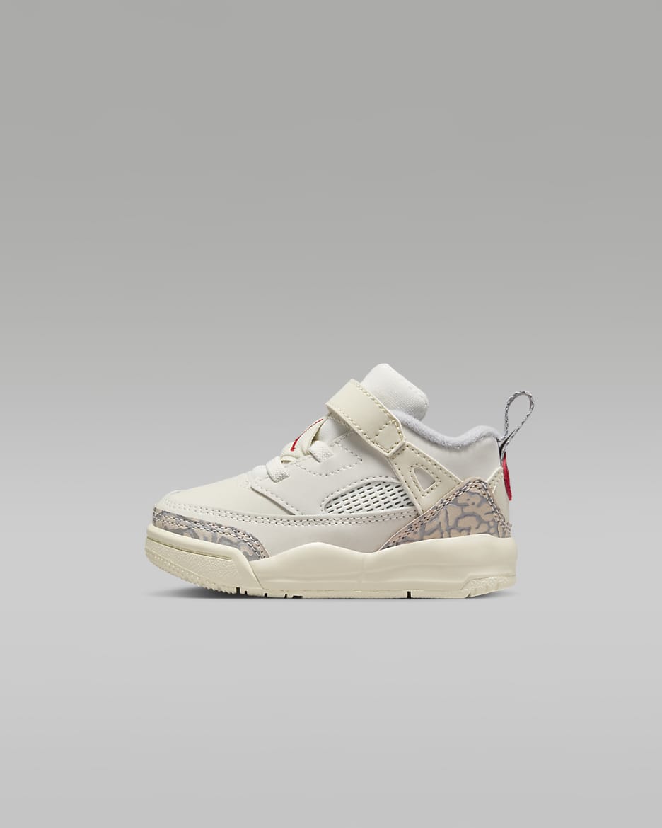 Jordan Spizike Low Baby/Toddler Shoes - Sail/Coconut Milk/Sandstone/University Red