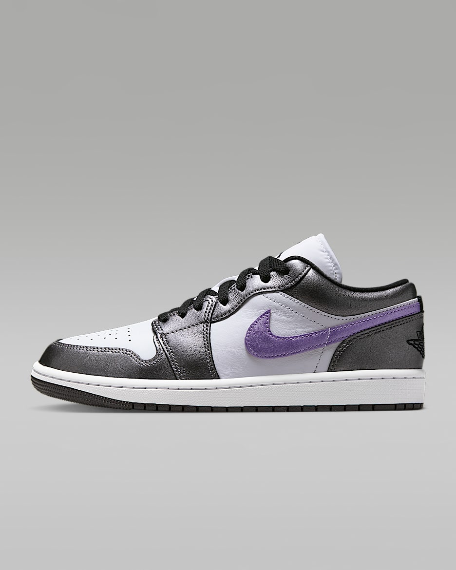 Tenis para mujer Air Jordan 1 Low SE - Blanco/Negro/Hielo uva