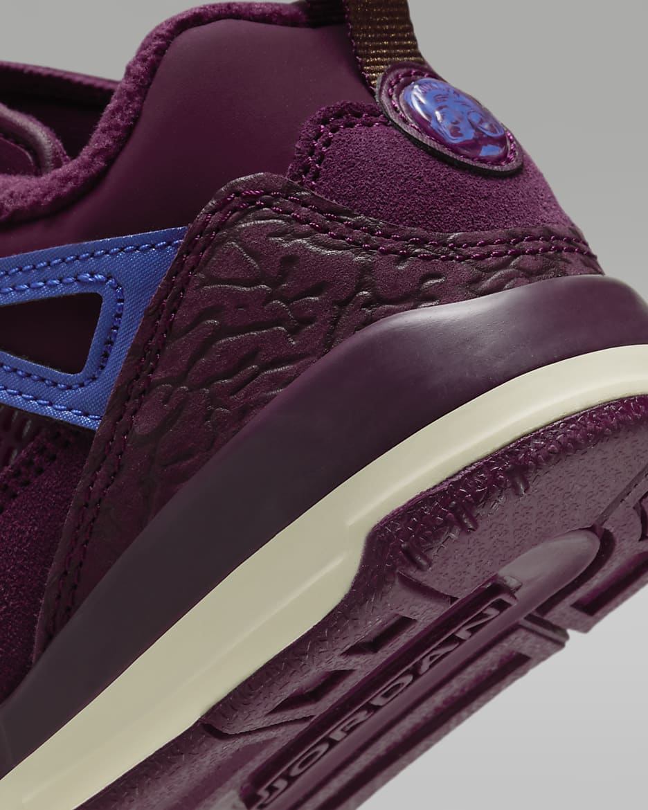 Jordan Spizike Low Younger Kids' Shoes - Bordeaux/Sail/Hyper Royal