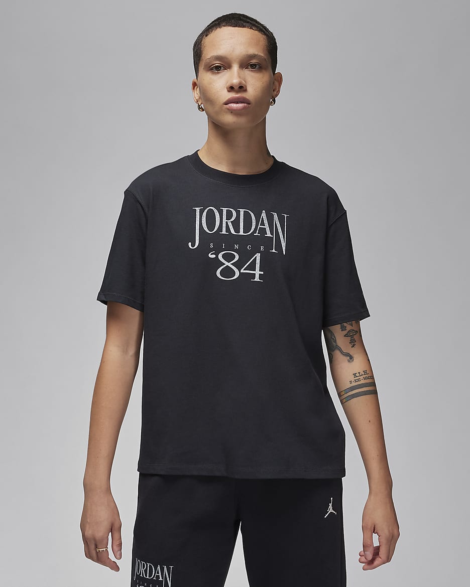 Jordan Heritage Women's T-Shirt - Black/Sail