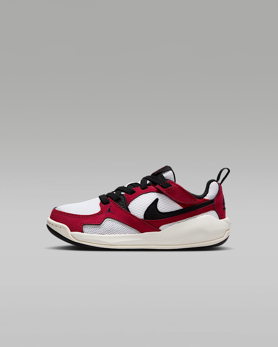 Jordan CMFT Era Younger Kids' Shoes - White/Varsity Red/Sail/Black