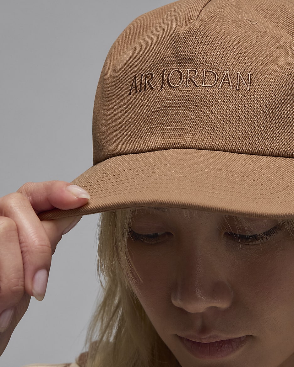 Gorra con visera plana sin estructura Air Jordan Pro - Marrón arqueo/Cacao impresionante/Marrón arqueo