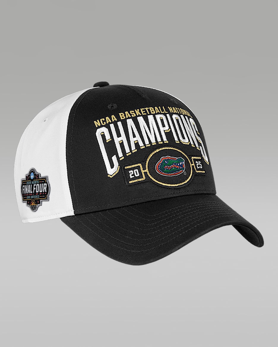 Florida (Men's Team) Jordan College National Champs Adjustable Cap - Black