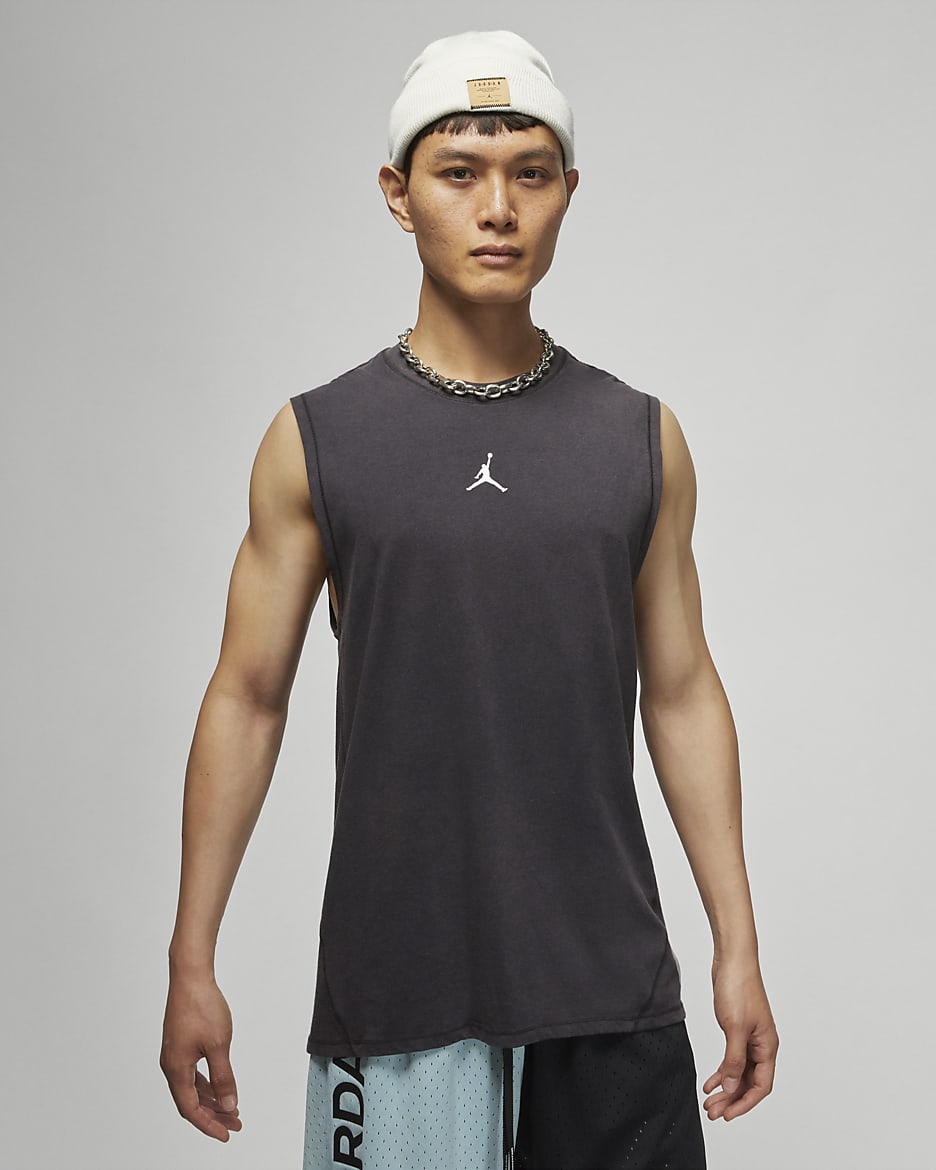 Jordan Dri-FIT Sport Men's Sleeveless Top - Black/White