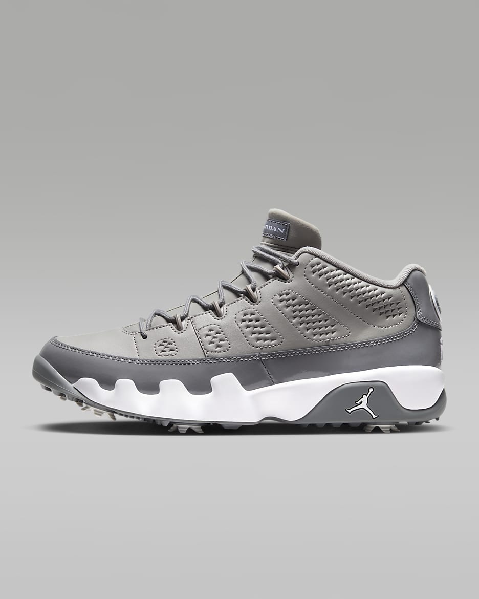 Tenis de golf Air Jordan 9 G - Gris medio/Gris azulado/Blanco