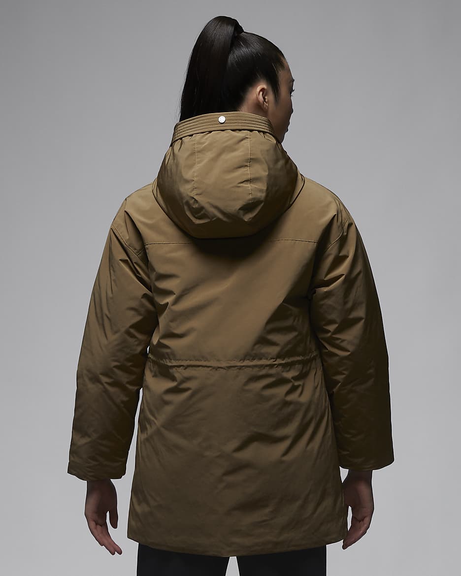 Jordan Women's Down Parka - Brown Kelp