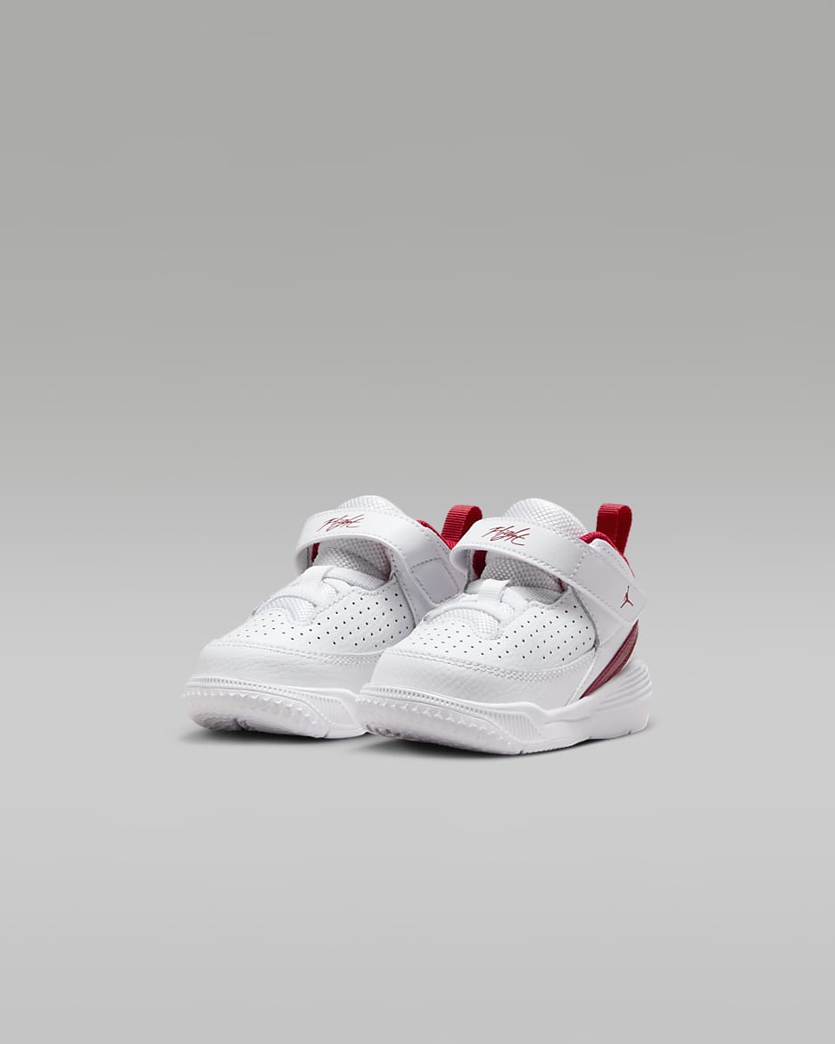 Jordan Max Aura 5 Baby/Toddler Shoes - White/Black/Gym Red