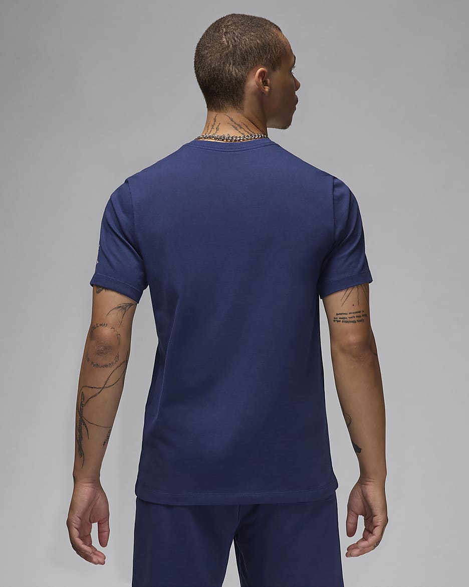 Playera para hombre Jordan Air - Azul marino medianoche/Vela/Vela