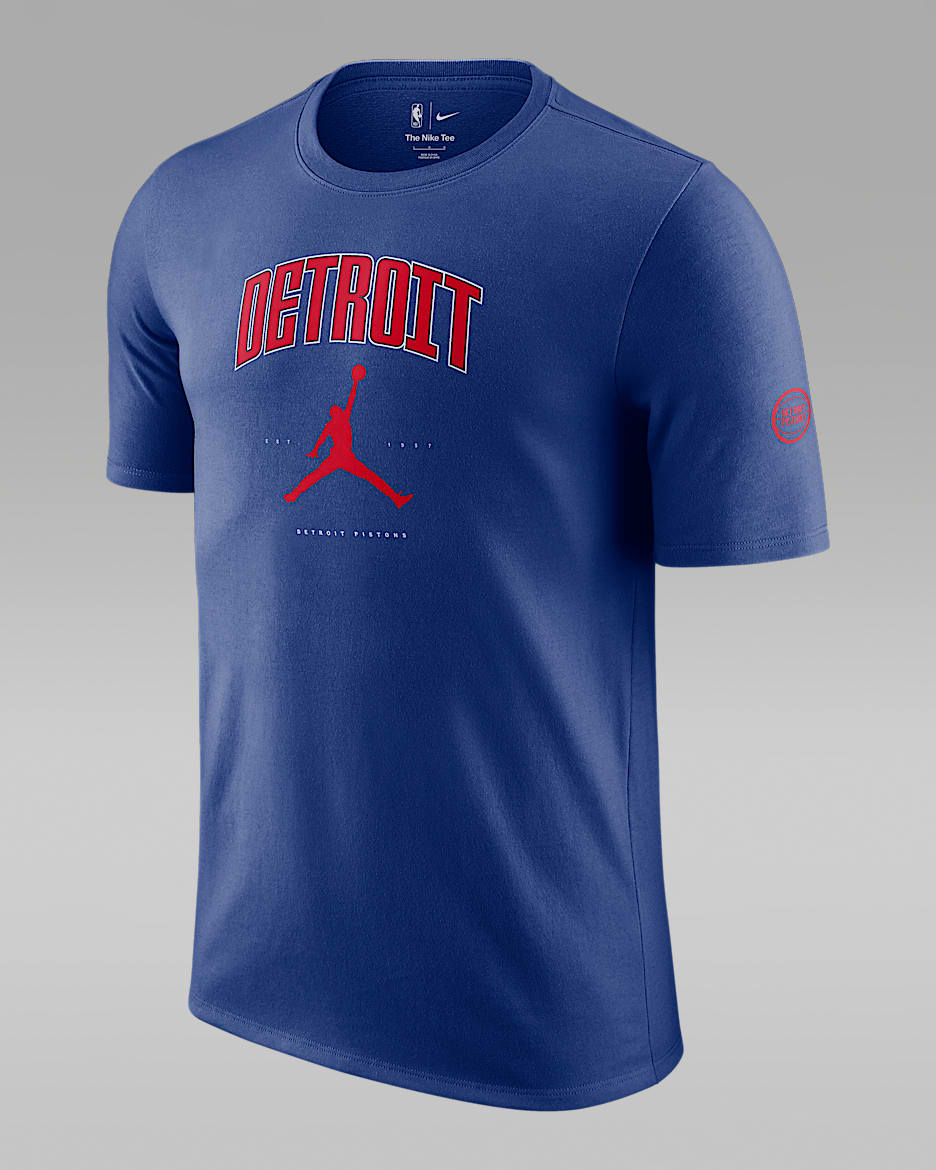 Detroit Pistons Essential Men's Jordan NBA T-Shirt - Rush Blue