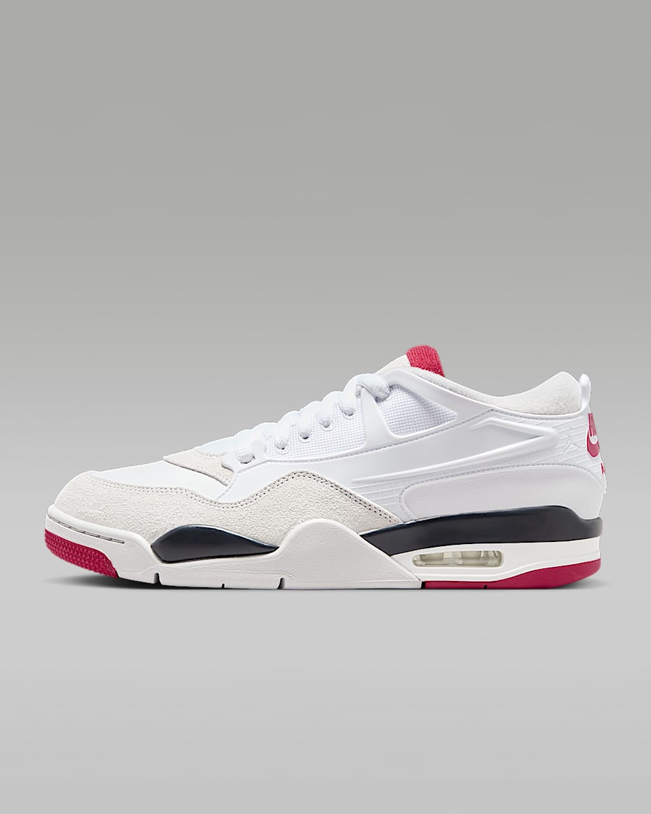 Air Jordan 4 RM Men's Shoes - White/Black/Neutral Grey/Varsity Red