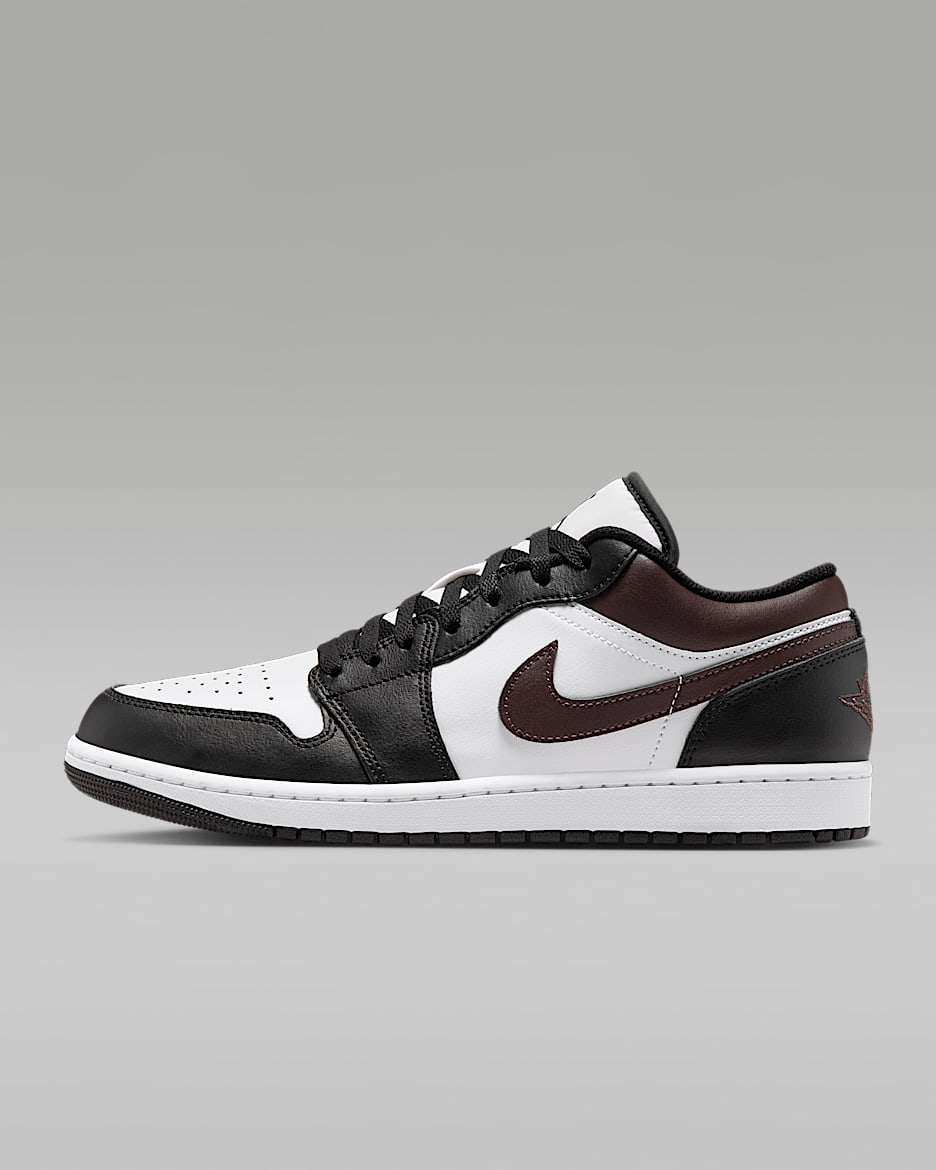 Scarpa Air Jordan 1 Low – Uomo - Nero/Bianco/Game Royal/Baroque Brown