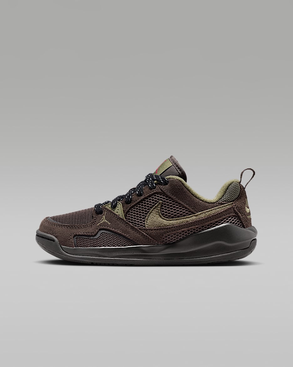 Jordan CMFT Era Schuh (ältere Kinder) - Baroque Brown/Schwarz/Gym Red/Medium Olive